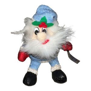 K&K Games Christmas Holiday Plush Santa Elf Sparkly 9" NWT
